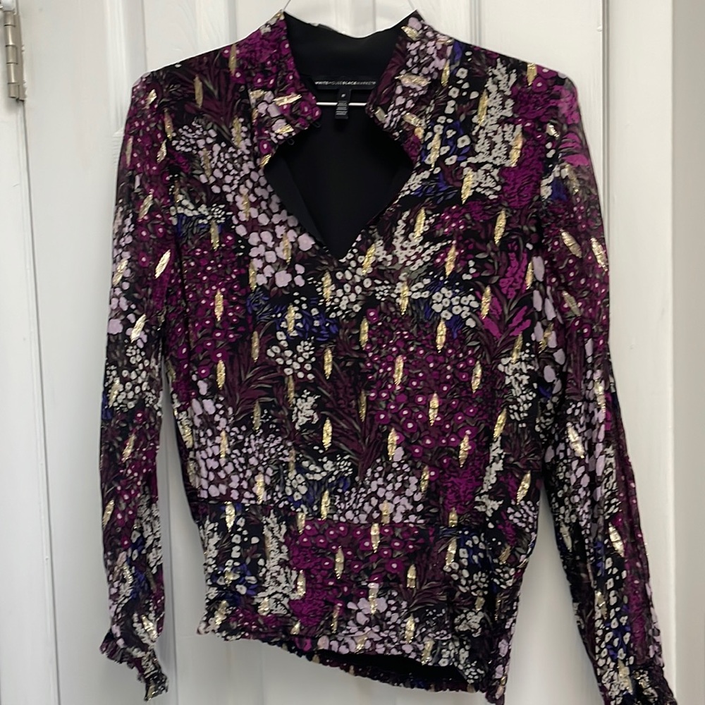 NWOT White House black market blouse / 8